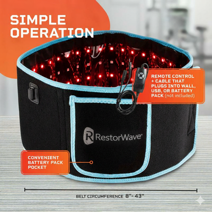 RestorWave Red Light Therapy Belt